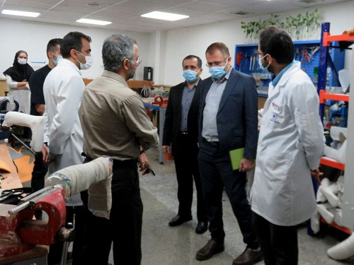 بازدید رئیس دانشگاه علوم پزشکی بابل از بیمارستان توانبخشی رفیده تهران 